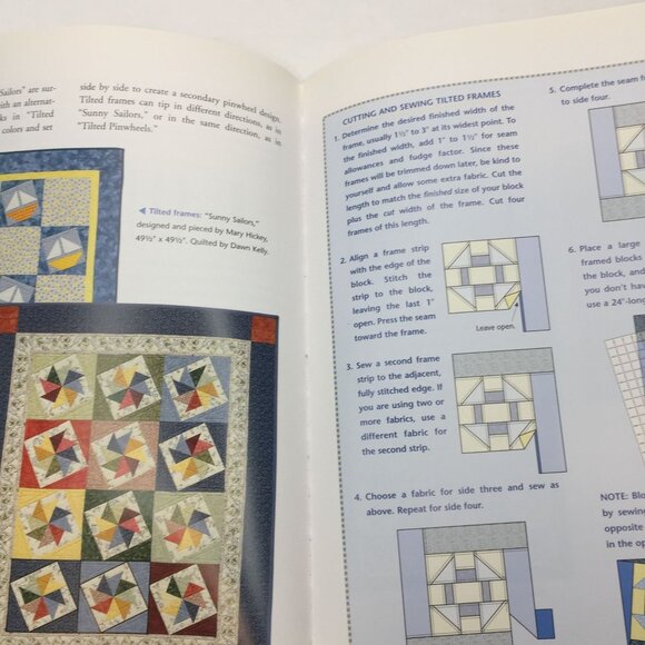 2004 Sensational Settings 80+ Ways Arrange Quilt Blocks Joan Hanson Revised Ed - Picture 8 of 15
